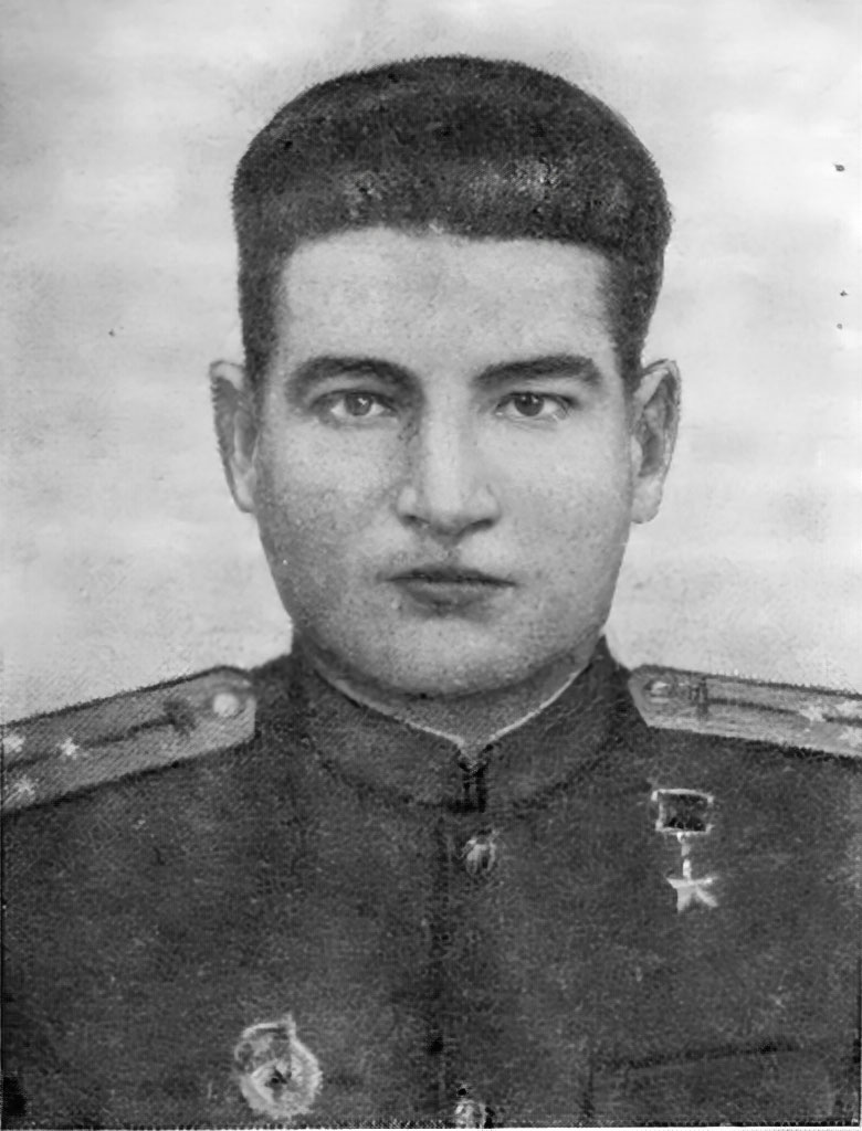 (фото: Герой Советского Союза гвардии старший лейтенант Н. Г. Карпенко)