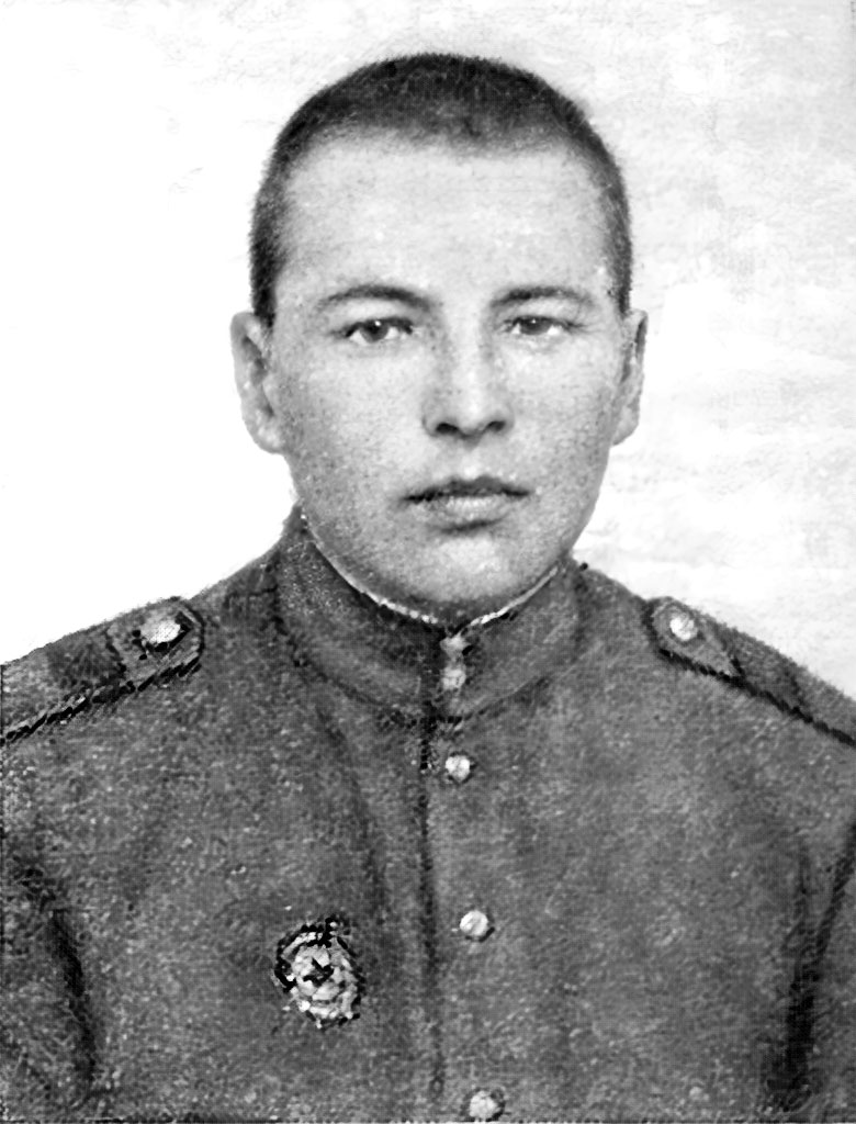 (фото: Герой Советского Союза гвардии старший сержант Н. Н. Волков)